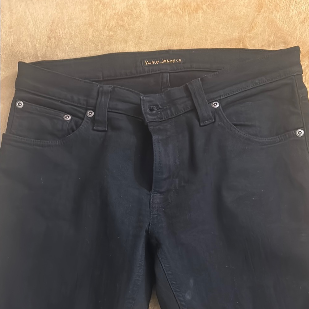 Nudie Jeans Black Denim Pants